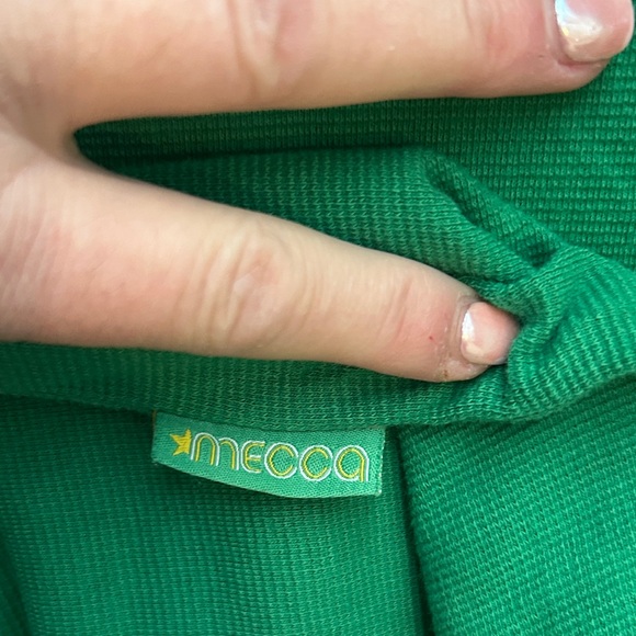 Mecca Green Polo Shirt with Blue Collar - Picture 4 of 10